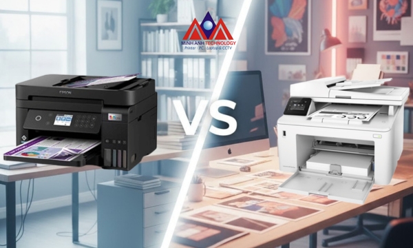 So sánh máy in phun và máy in laser nên mua loại nào phù hợp cho doanh nghiệp